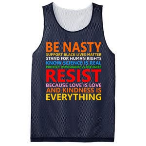 Love Is Love Kindness Is Everything Be Nasty Resist Protest Mesh Reversible Basketball Jersey Tank