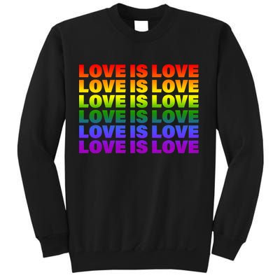 Love Is Love LGBTQ Rainbow Sweatshirt
