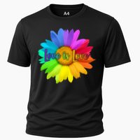 Love Is Love Rainbow Flower Performance Shirt