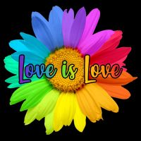 Love Is Love Rainbow Flower Performance Shirt