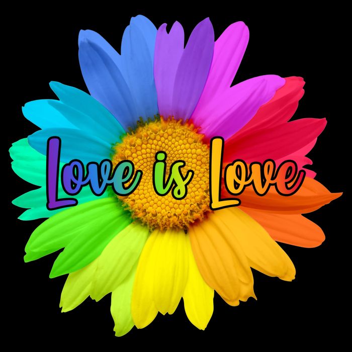 Love Is Love Rainbow Flower Performance Shirt