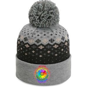 Love Is Love Rainbow Flower Unity The Baniff Cuffed Pom Beanie