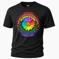 Love Is Love Rainbow Flower Unity Cooling Performance Crew T-Shirt