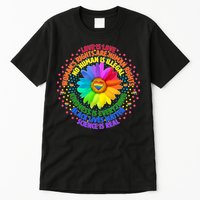 Love Is Love Rainbow Flower Unity Tall T-Shirt