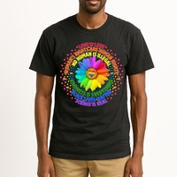 Love Is Love Rainbow Flower Unity Tall T-Shirt
