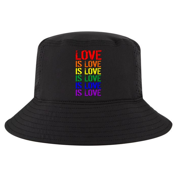 Love Is Love Rainbow Colors Cool Comfort Performance Bucket Hat