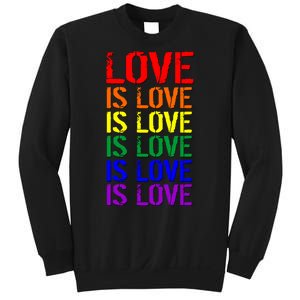 Love Is Love Rainbow Colors Sweatshirt