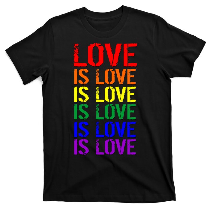 Love Is Love Rainbow Colors T-Shirt