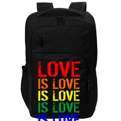 Love Is Love Rainbow Colors Impact Tech Backpack