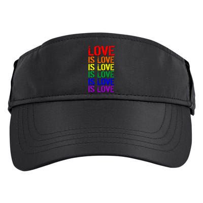 Love Is Love Rainbow Colors Adult Drive Performance Visor
