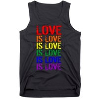 Love Is Love Rainbow Colors Tank Top