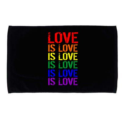 Love Is Love Rainbow Colors Microfiber Hand Towel