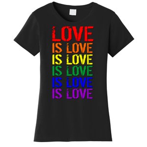 Love Is Love Rainbow Colors Women's T-Shirt