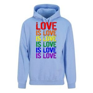 Love Is Love Rainbow Colors Unisex Surf Hoodie