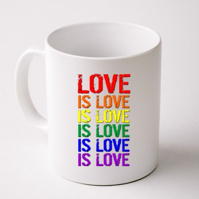 Love Is Love Rainbow Colors Coffee Mug