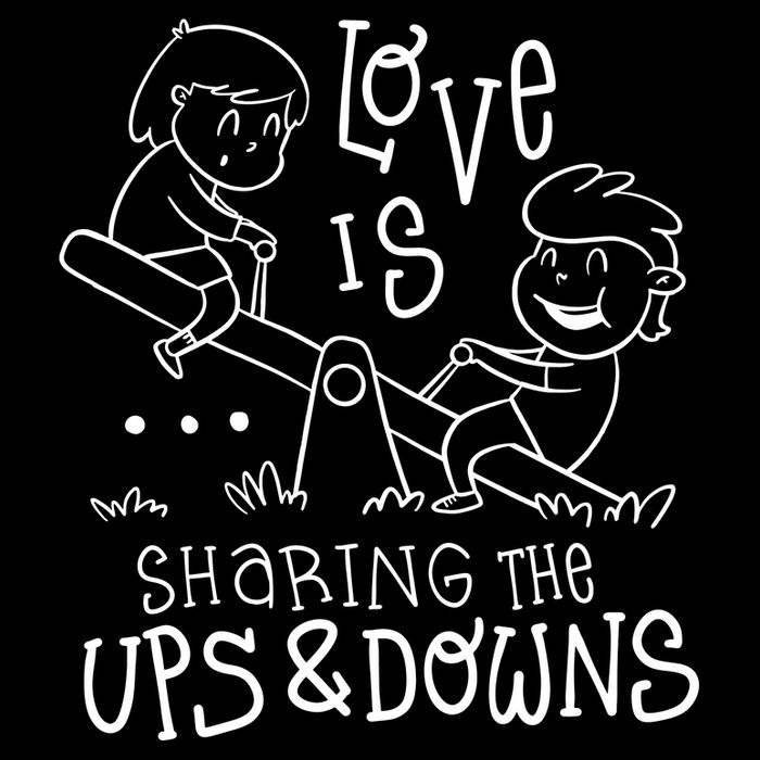 Love Is Sharing The Ups And Downs Performance Shirt