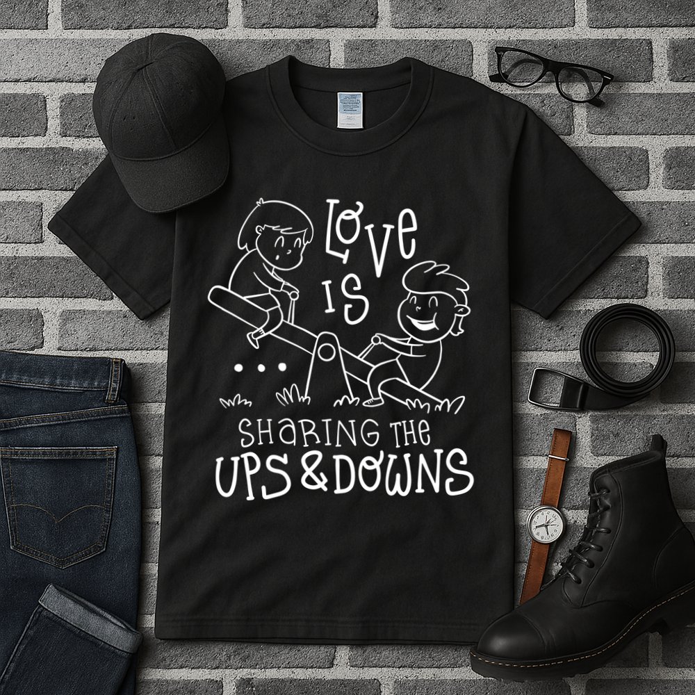 Love Is Sharing The Ups And Downs Tall T-Shirt