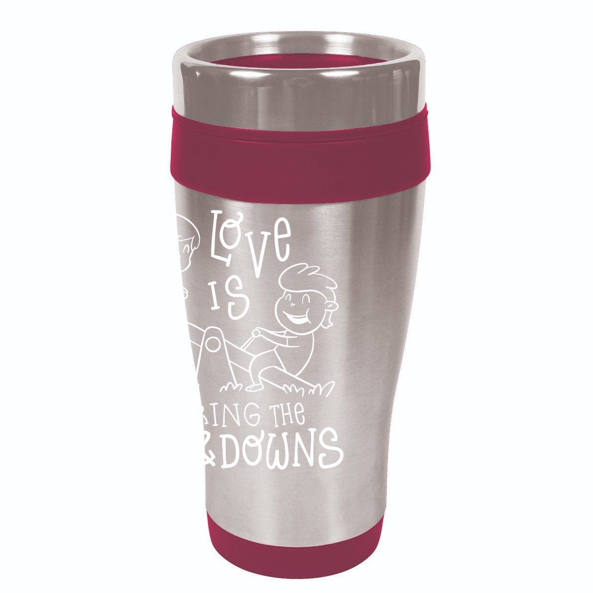 Love Is Sharing The Ups And Downs 15oz Campfire Ceramic Mug