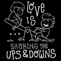Love Is Sharing The Ups And Downs Toddler T-Shirt