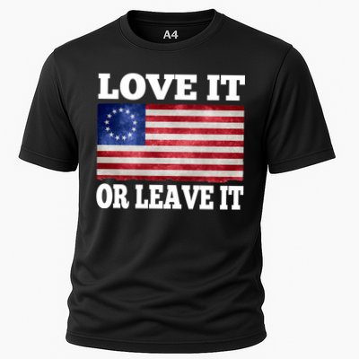 Love It Or Leave It Betsy Ross Flag Performance Shirt