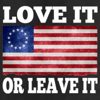 Love It Or Leave It Betsy Ross Flag Adult Drive Performance Visor