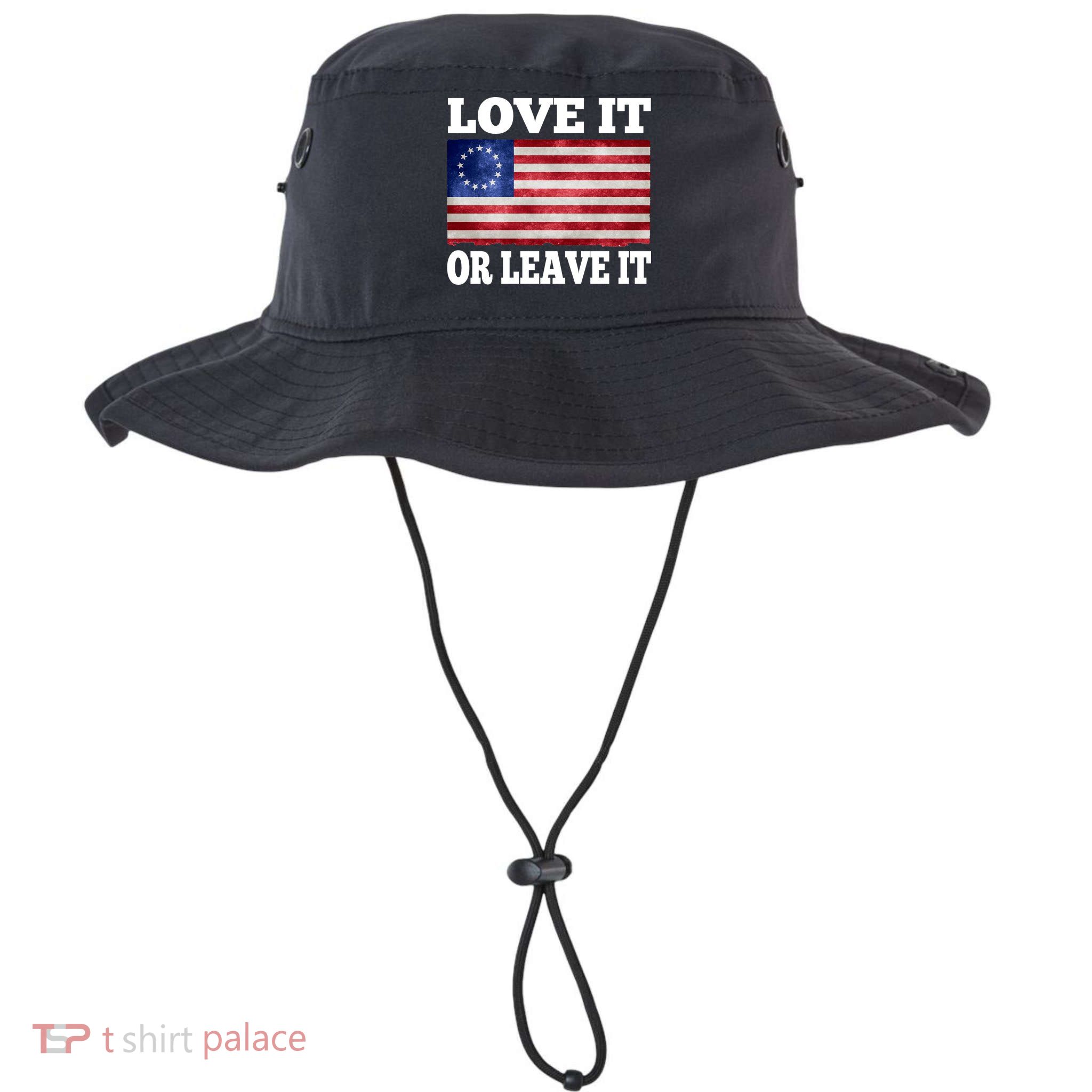 Love It Or Leave It Betsy Ross Flag Bucket Hat