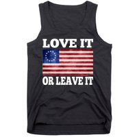 Love It Or Leave It Betsy Ross Flag Tank Top