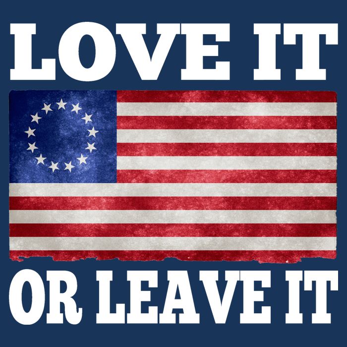 Love It Or Leave It Betsy Ross Flag Infant Baby Jersey Bodysuit