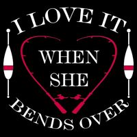 Love It When She Bends Over Funny Fishing Wool Snapback Cap