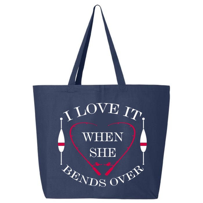 Love It When She Bends Over Funny Fishing 25L Jumbo Tote