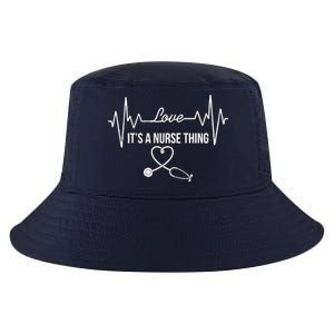 Love It's A Nurse Thing Stethoscop Heartbeat Heart Cool Comfort Performance Bucket Hat