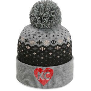 Love Kansas City Football Fan City Map The Baniff Cuffed Pom Beanie