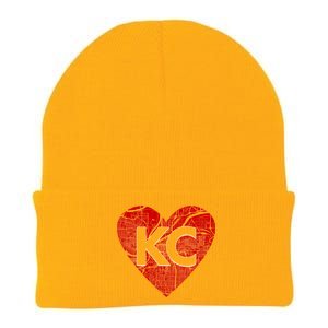 Love Kansas City Football Fan City Map Knit Cap Winter Beanie