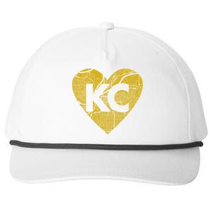 Love Kansas City Football Fan City Map Snapback Five-Panel Rope Hat