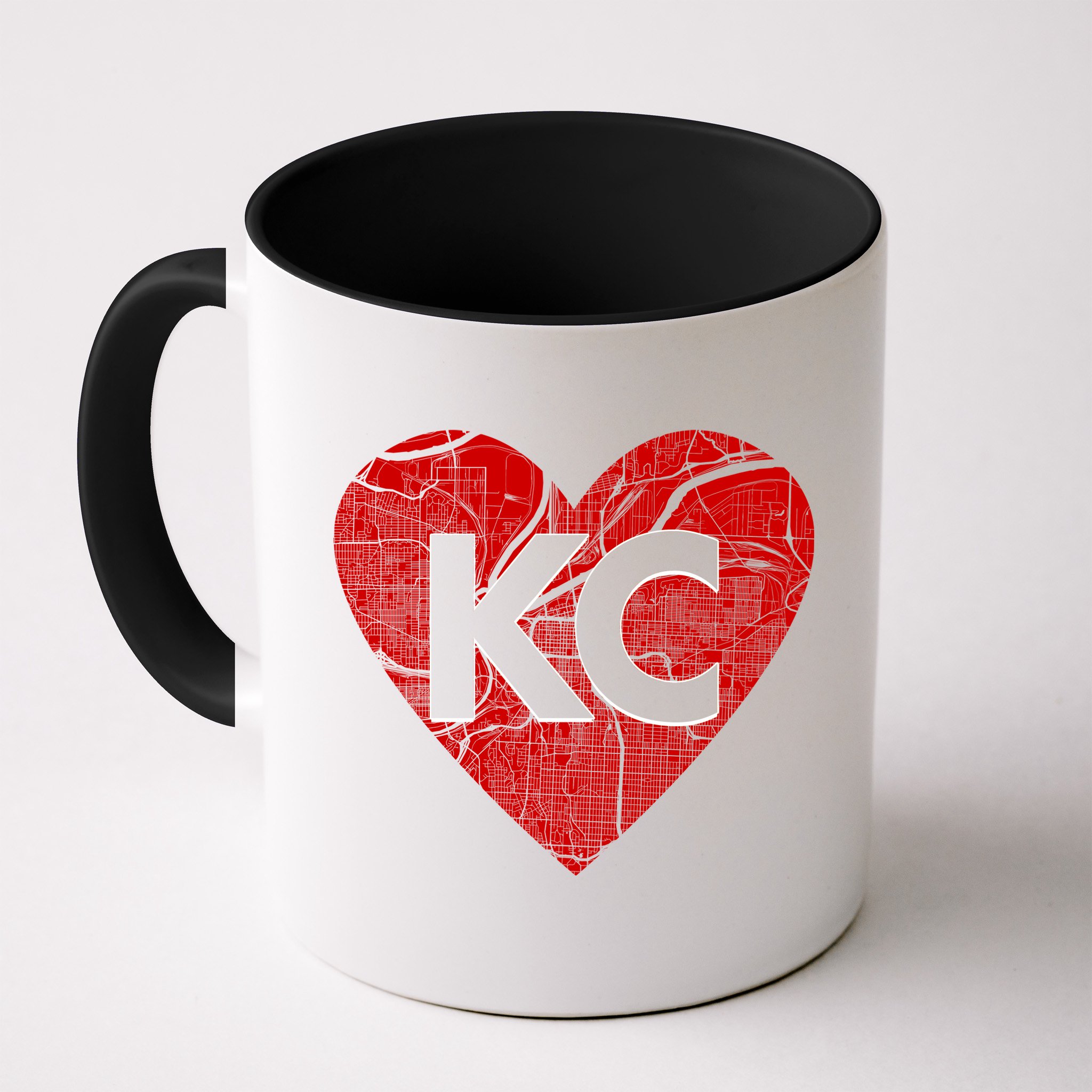 Love Kansas City Football Fan City Map Mug