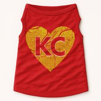 Love Kansas City Football Fan City Map Doggie Tank