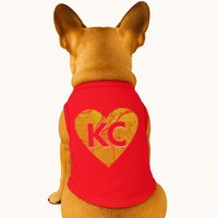Love Kansas City Football Fan City Map Doggie Tank