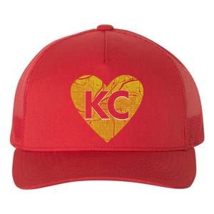 Love Kansas City Football Fan City Map Yupoong Adult 5-Panel Trucker Hat