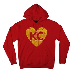 Love Kansas City Football Fan City Map Hoodie