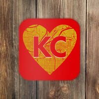 Love Kansas City Football Fan City Map Coaster