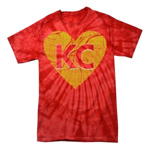 Love Kansas City Football Fan City Map Tie-Dye T-Shirt