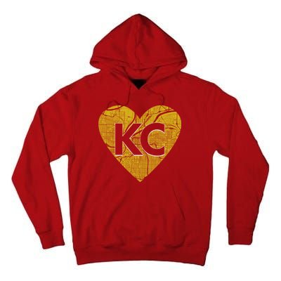 Love Kansas City Football Fan City Map Tall Hoodie