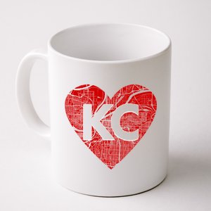 Love Kansas City Football Fan City Map Coffee Mug