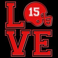 Love Kansas City KC Football No15 Mahomes Fan Doggie Tank