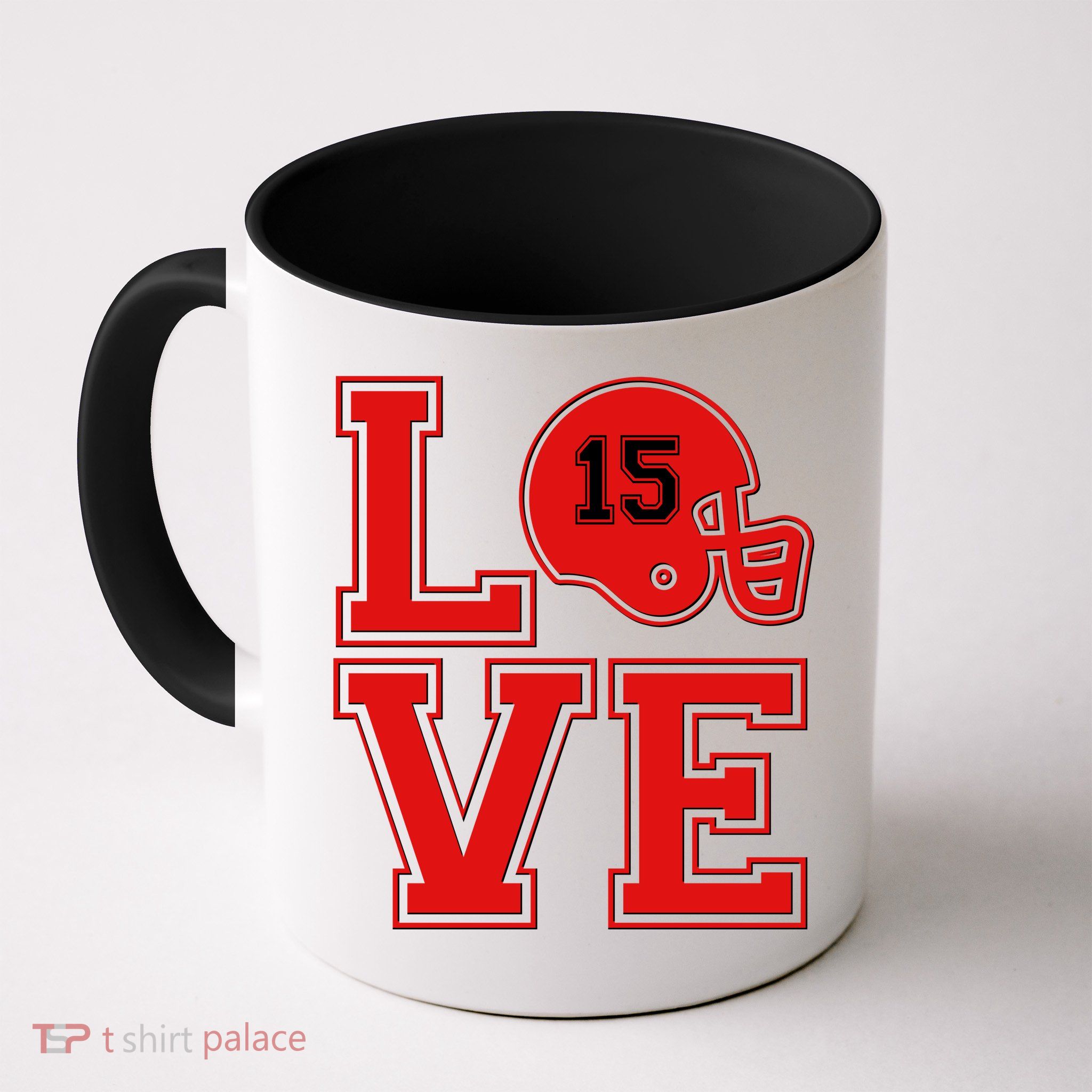 Love Kansas City KC Football No15 Mahomes Fan Mug