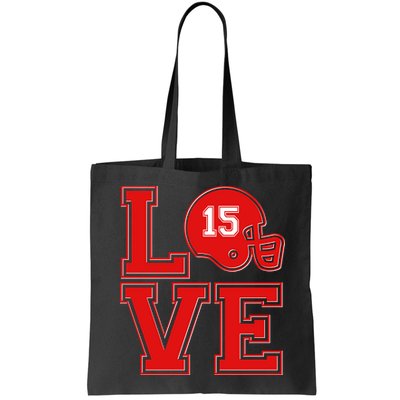 Love Kansas City KC Football No15 Mahomes Fan Bag