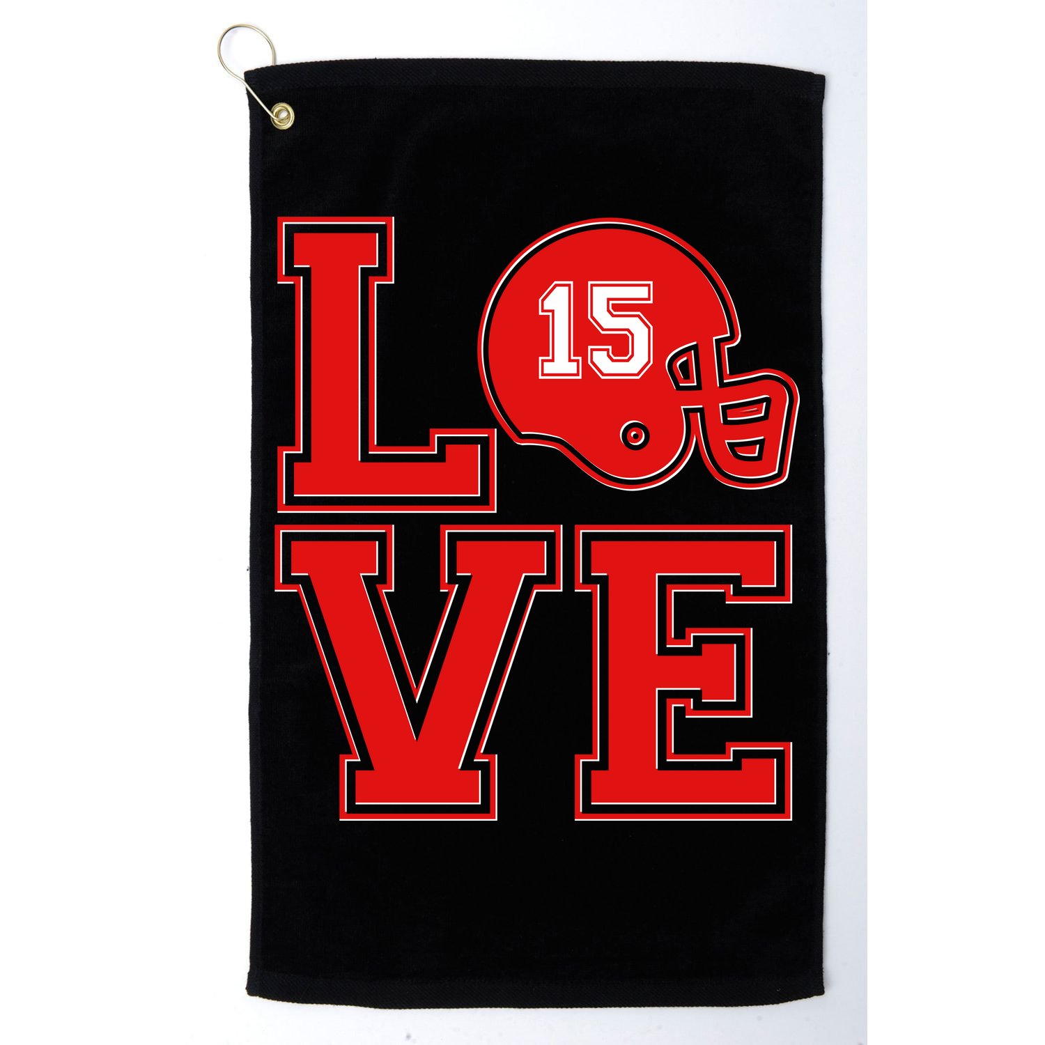 Love Kansas City KC Football No15 Mahomes Fan Golf Towel