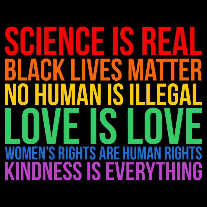 Love Kindness Science Black Lives LGBT Equality Tall T-Shirt
