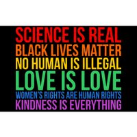 Love Kindness Science Black Lives LGBT Equality Bumper Sticker