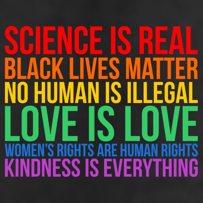 Love Kindness Science Black Lives LGBT Equality Adult Drive Performance Visor